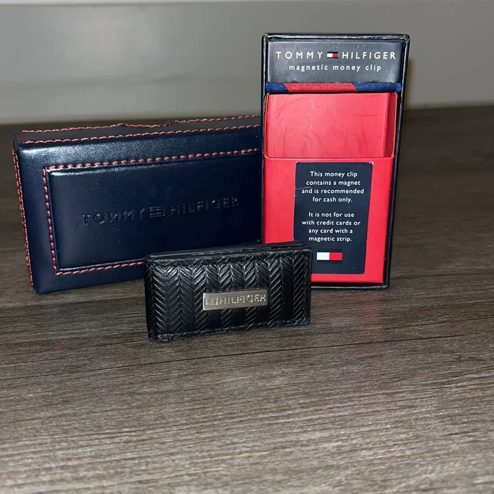 Tommy Hilfiger money clip mens gift holiday bday xmas